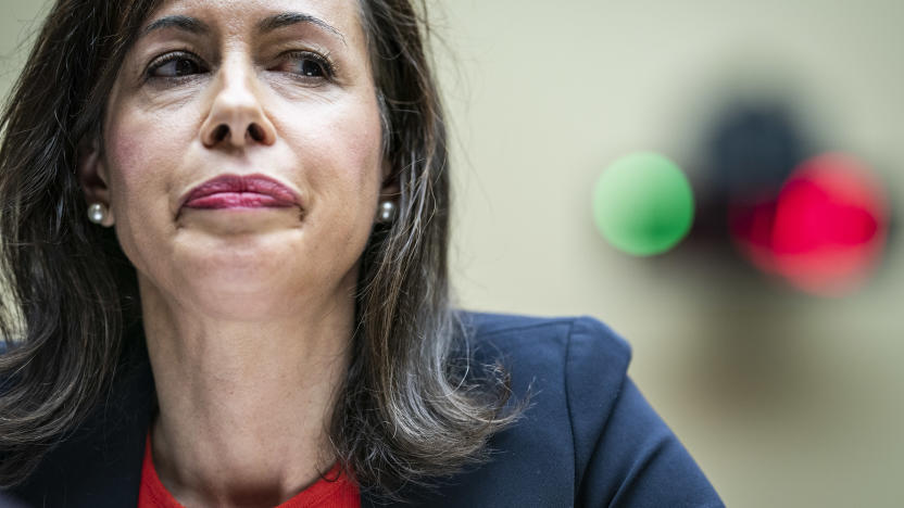 WASHINGTON, DC - MARCH 31: Federal Communications Commission Chairwoman Jessica Rosenworcel speaks during a House Committee on Energy and Commerce Subcommittee on Communications and Technology Hearing titled Connecting America: Oversight of the FCC, on Capitol Hill on Thursday, March 31, 2022 in Washington, DC. (Photo by Jabin Botsford/The Washington Post via Getty Images)
