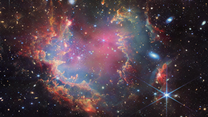 Stars and clouds.