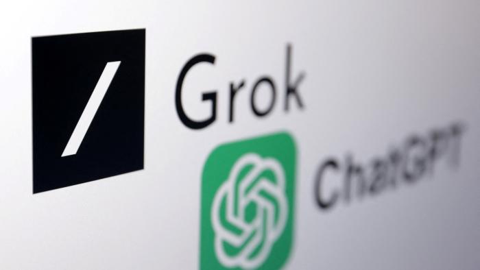 xAI Grok chatbot and ChatGPT logos are seen in this illustration taken, March 11, 2024. REUTERS/Dado Ruvic/Illustration